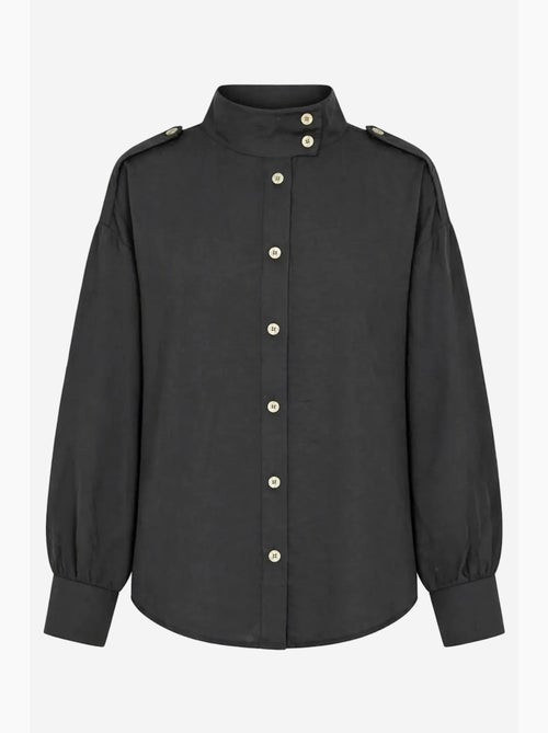 Camisa casual abotoada com gola mao mixray - Kiabi Camisa casual abotoada com gola mao mixray - Kiabi