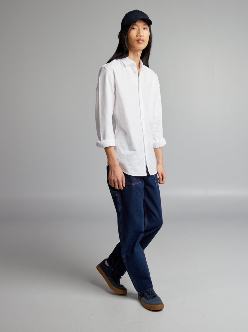 Camisa clássica Branco - Kiabi