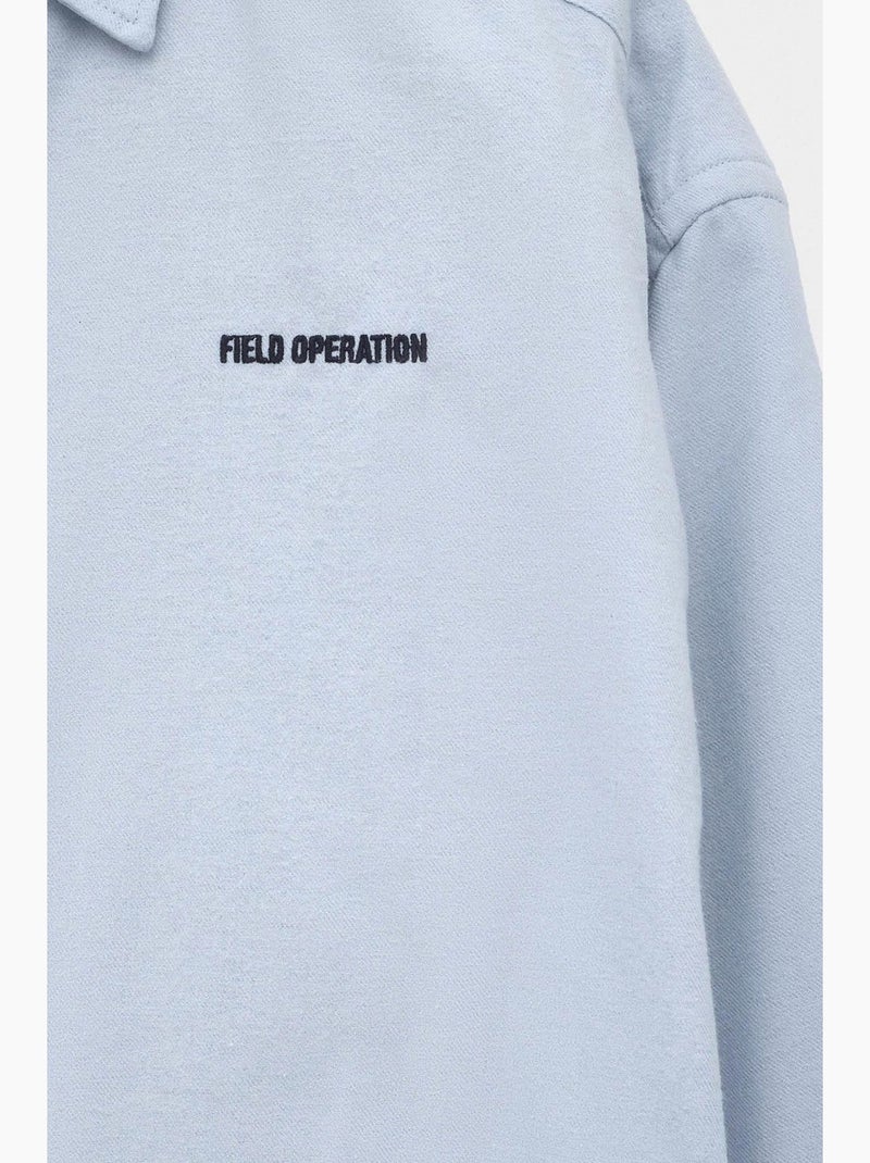 Camisa clássica giesto Azul-céu - Kiabi