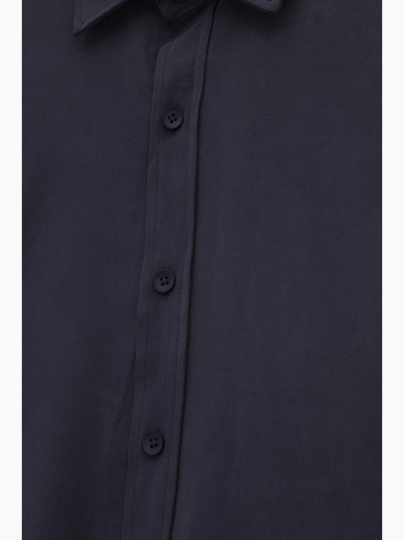 Camisa clássica giesto Azul-marinho - Kiabi