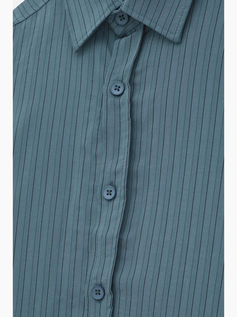 Camisa clássica giesto Azul - Kiabi
