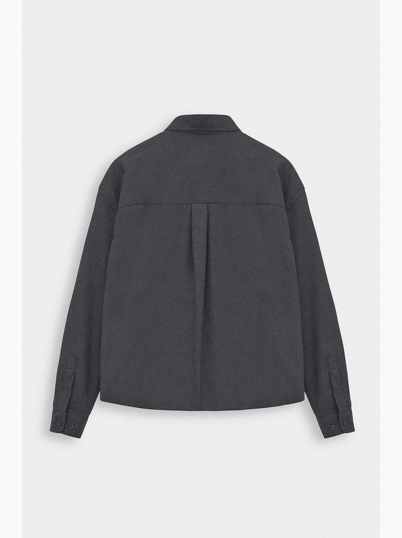 Camisa clássica giesto Cinza-preto - Kiabi