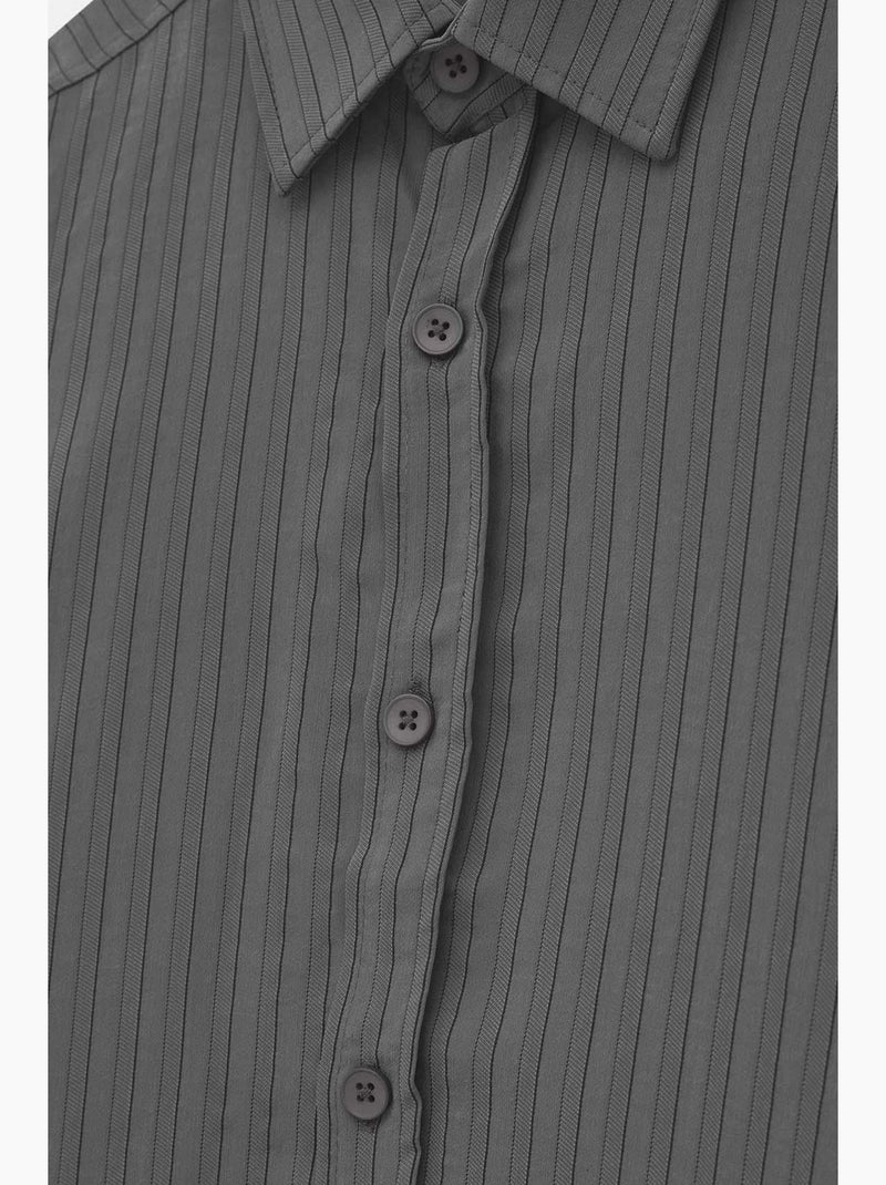 Camisa clássica giesto Cinza-preto - Kiabi