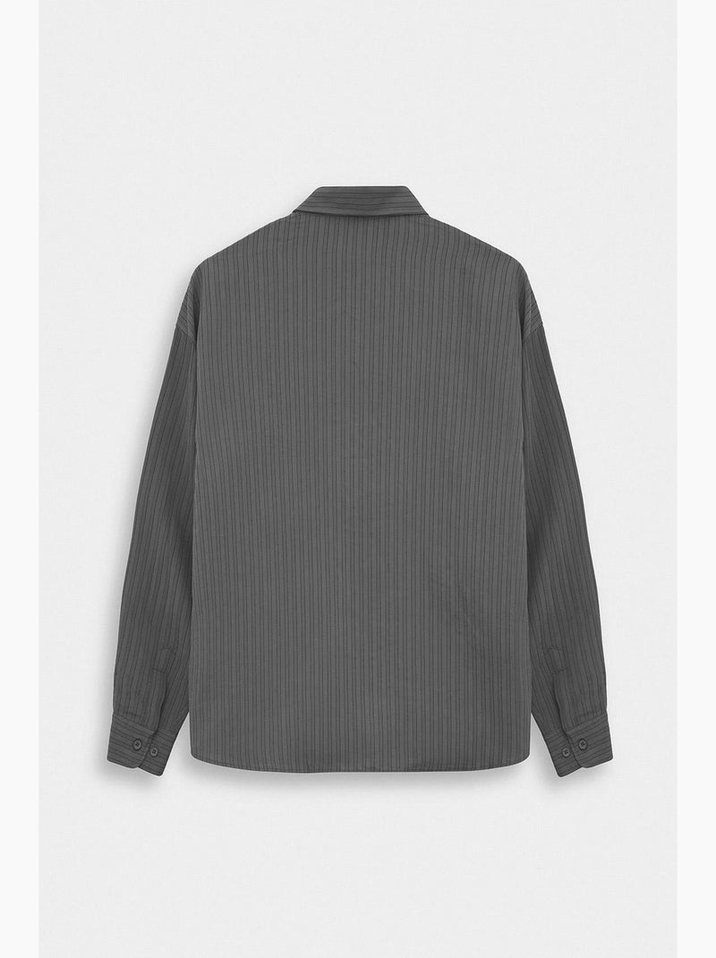 Camisa clássica giesto Cinza-preto - Kiabi