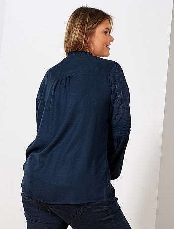 Camisa com aplicações bordadas - Kiabi