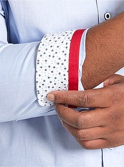 Camisa com bolso frontal falso - Kiabi