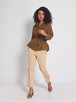 Camisa com bolsos - Kiabi