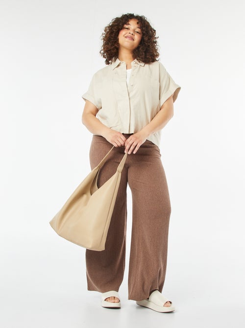 Camisa com bolsos 'Only Carmakoma' - Kiabi