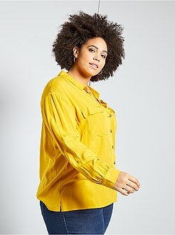 Camisa com bolsos revestidos - Kiabi