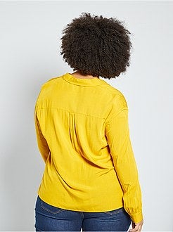 Camisa com bolsos revestidos - Kiabi