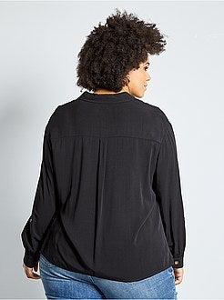 Camisa com bolsos revestidos - Kiabi