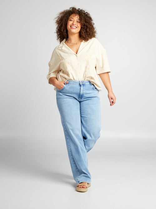 Camisa com bordados - Kiabi