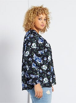 Camisa com colarinho com folhos - Kiabi