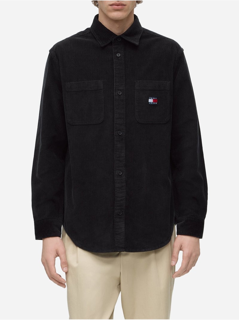 Camisa com colarinho de botões - tommy jeans Preto - Kiabi