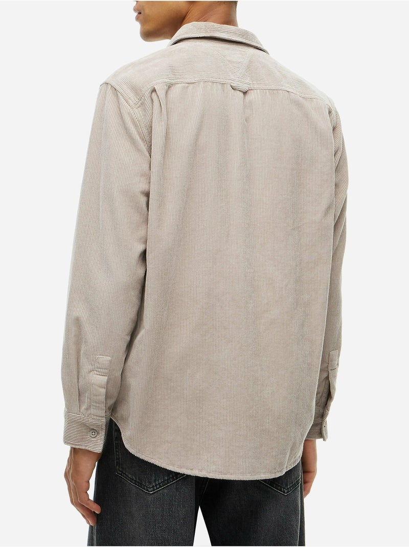 Camisa com colarinho de botões - tommy jeans Toupe - Kiabi