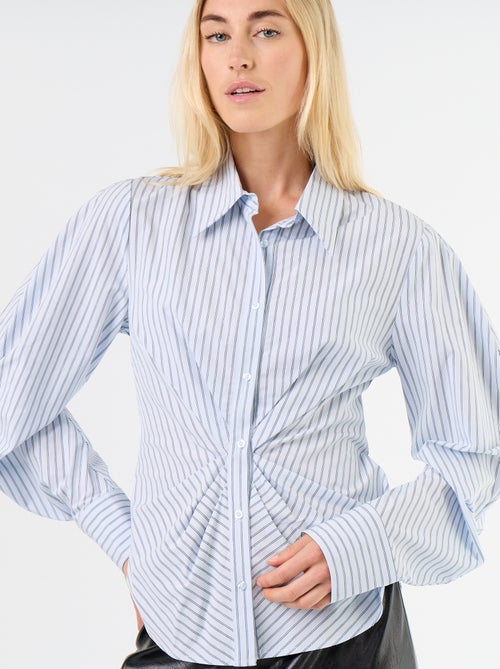 Camisa com corte fantasia e ajuste à frente - Kiabi