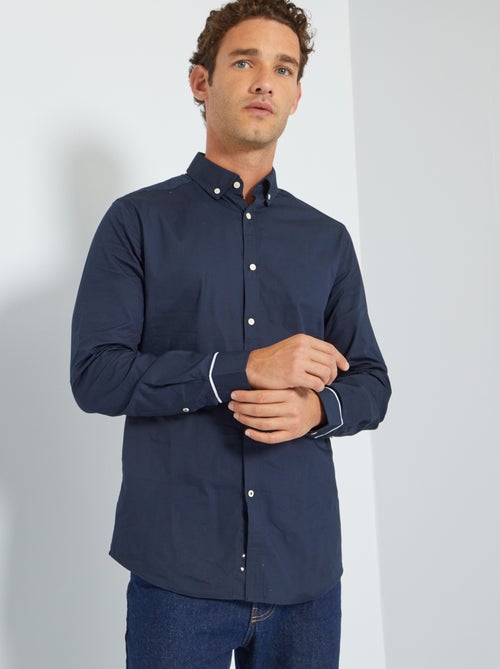 Camisa com corte justo - Kiabi