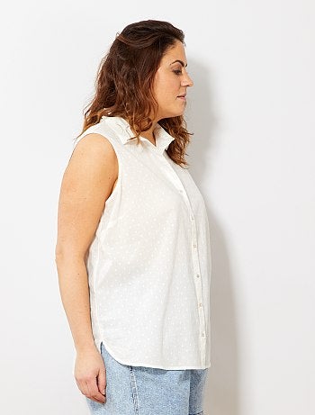 Camisa com efeito a ponto cheio - Kiabi