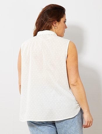 Camisa com efeito a ponto cheio - Kiabi