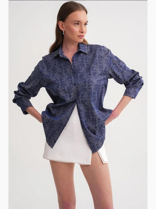 Camisa com estampa floral mixray - Kiabi