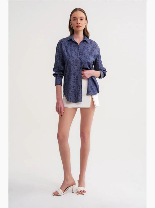 Camisa com estampa floral mixray - Kiabi