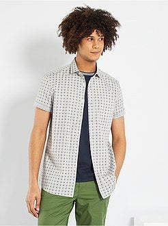 Camisa com estampado étnico - Kiabi