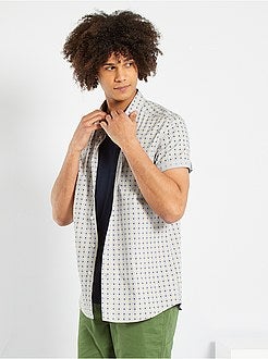 Camisa com estampado étnico - Kiabi