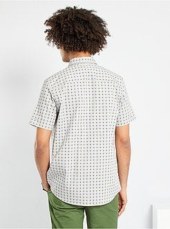 Camisa com estampado étnico - Kiabi