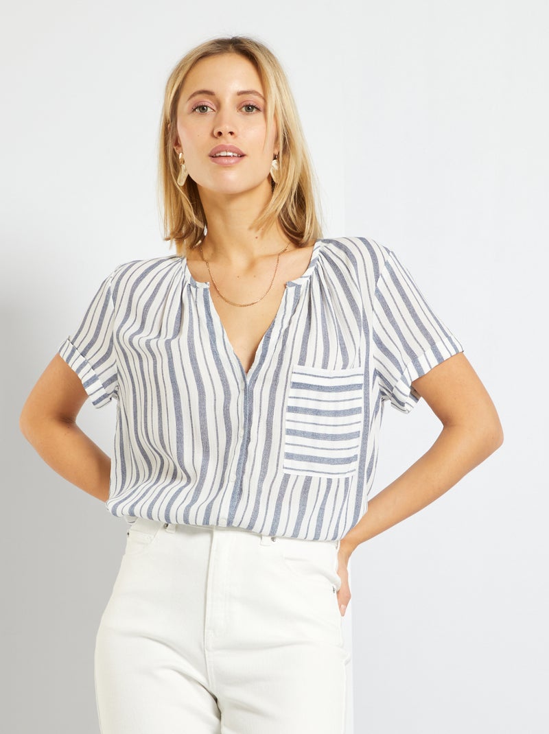 Camisa com estampado fantasia BRANCO - Kiabi