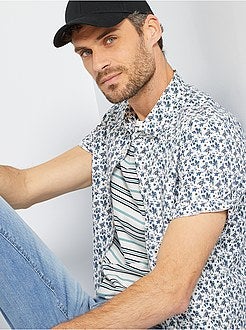Camisa com estampado floral - Kiabi