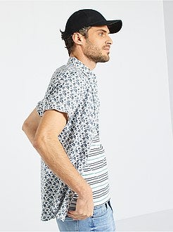 Camisa com estampado floral - Kiabi