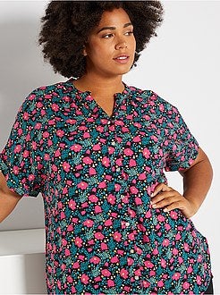 Camisa com estampado 'flores' - Kiabi