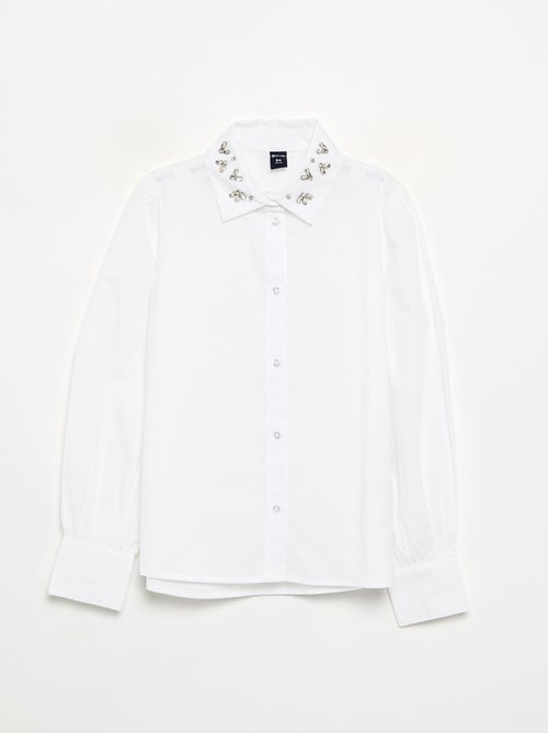 Camisa com falsas joias no colarinho - Kiabi Camisa com falsas joias no colarinho - Kiabi