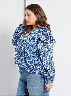 Camisa com folhos - Kiabi