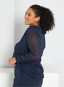 Camisa com folhos duplos - Kiabi