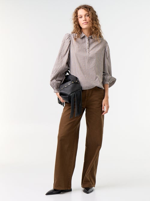 Camisa com gola abotoada - Kiabi Camisa com gola abotoada - Kiabi
