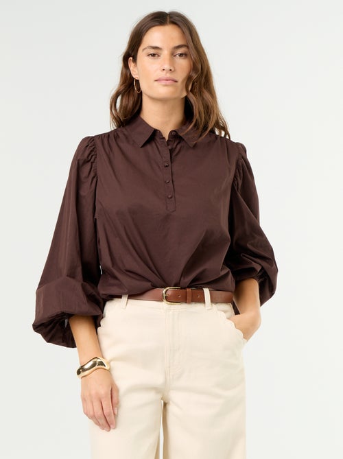 Camisa com gola abotoada - Kiabi Camisa com gola abotoada - Kiabi