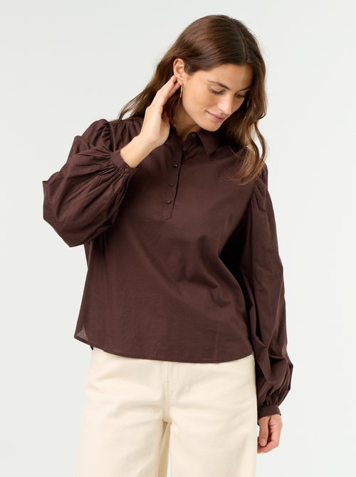 Camisa com gola abotoada - Kiabi Camisa com gola abotoada - Kiabi