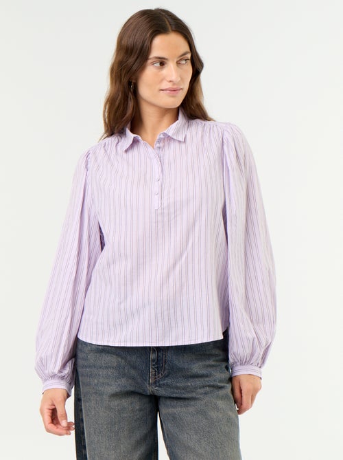 Camisa com gola abotoada - Kiabi Camisa com gola abotoada - Kiabi