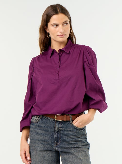 Camisa com gola abotoada - Kiabi Camisa com gola abotoada - Kiabi