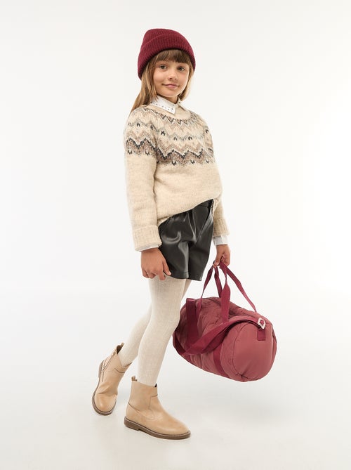 Camisa com Gola de Bijuteria Falsa - Kiabi