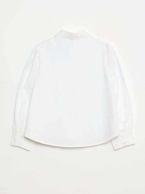 Camisa com Gola de Bijuteria Falsa - Kiabi