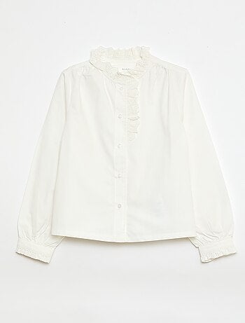 Camisa com Gola Fantasia