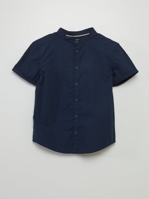 Camisa com gola mao - Kiabi