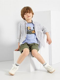 Camisa com gola mao - Kiabi