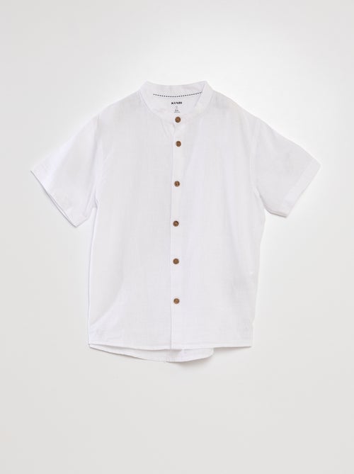 Camisa com gola mao - Kiabi