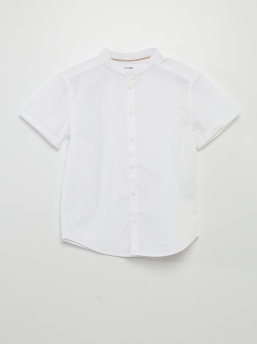 Camisa com gola mao - Kiabi