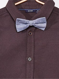 Camisa com laço papillon - Kiabi