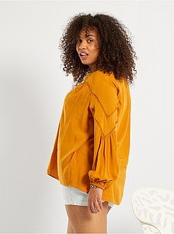 Camisa com mangas de balão - Kiabi