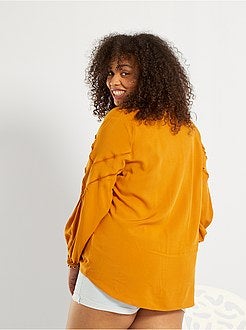 Camisa com mangas de balão - Kiabi